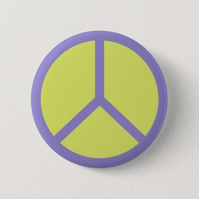 Schaltfläche "Farbiges Zeichen für Frieden" Button (Vorderseite)
