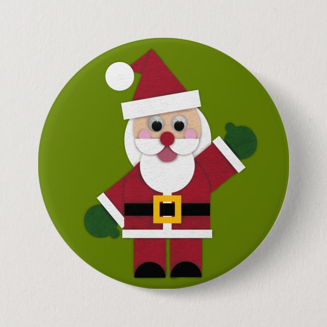 Schaltfläche "Felt Santa 2021" Button (Vorderseite)