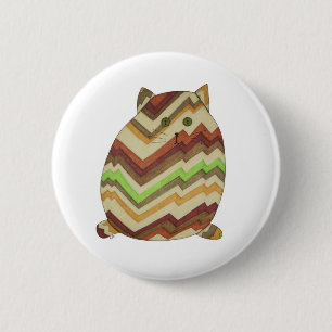 Schaltfläche "Fett-Katzenpinback" Button