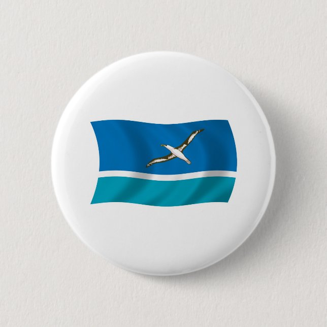 Schaltfläche "Flag auf Midway Island" Button (Vorderseite)