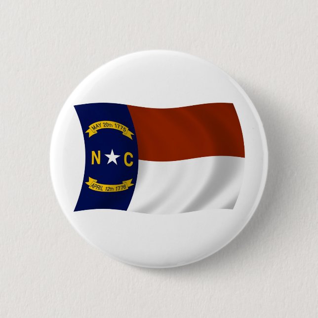 Schaltfläche "Flag North Carolina" Button (Vorderseite)