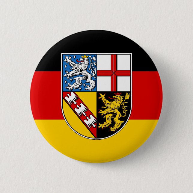 Schaltfläche "Flagge des Saarlandes" Button (Vorderseite)