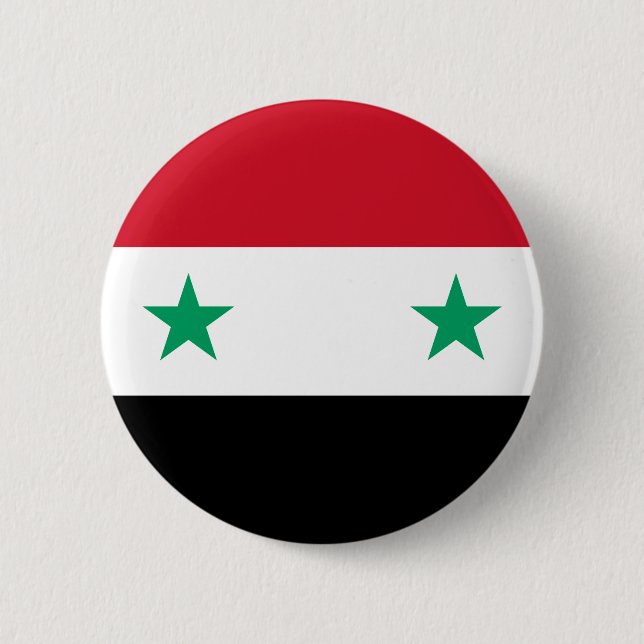 Schaltfläche "Flagge" für Syrien Button (Vorderseite)
