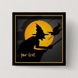 Schaltfläche fliegen mit benutzerdefinierter Hexe Button