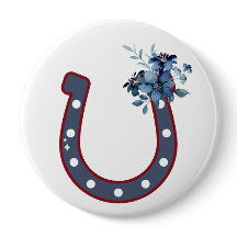 Schaltfläche "Floral Horseshoe"
