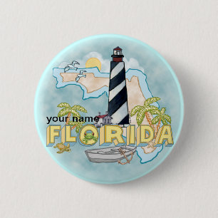 Schaltfläche Florida Lighthouse Button