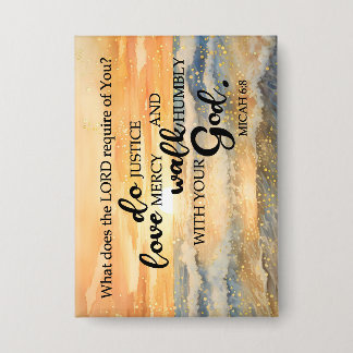 Schaltfläche Foto Magnet-Micah 6:8 Button