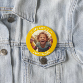Schaltfläche "Foto und Name Geburtstag" anpassen Button