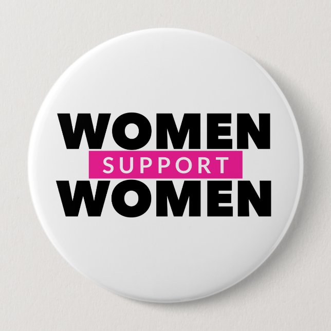 Schaltfläche Frauen unterstützen Button (Vorderseite)