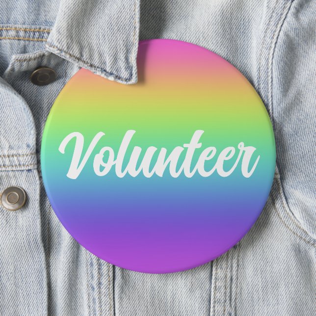 Schaltfläche "Freiwilliger Regenbogen-Strahler" Button (Beispiel)