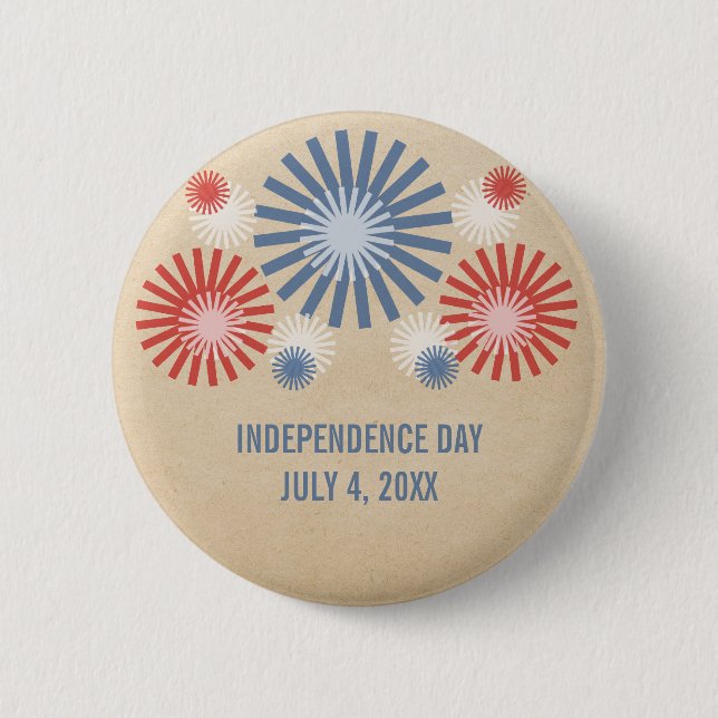 Schaltfläche "Funky 4th July Fireworks" Button (Vorderseite)