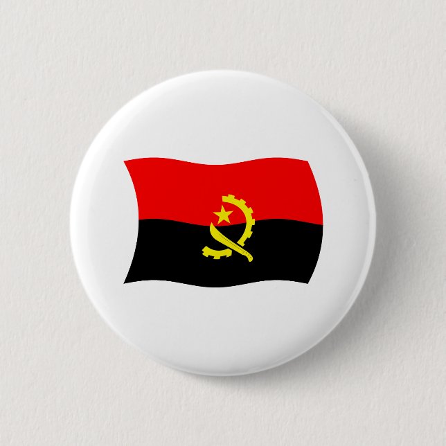 Schaltfläche für Angola-Flagge Button (Vorderseite)
