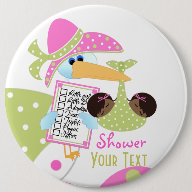 Schaltfläche für Baby Showdusche Button (Vorderseite)