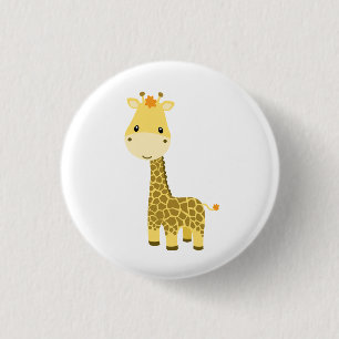 Schaltfläche für Babygiraffen Button