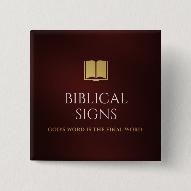 Schaltfläche für biblische Zeichen 2020-Logo Button (Vorderseite)