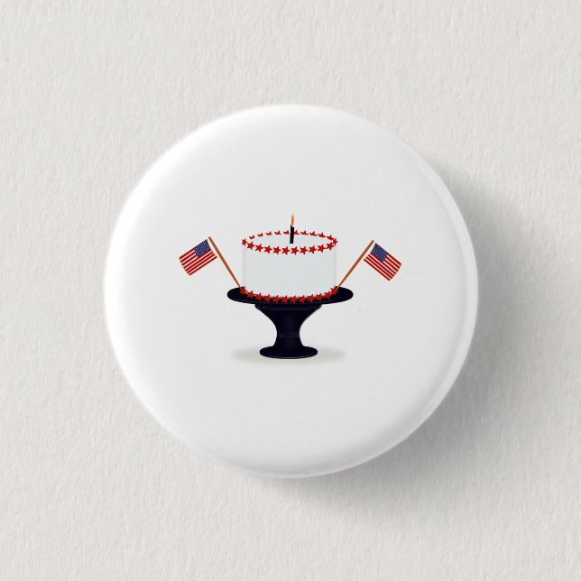 Schaltfläche für das Button "Birthday Cake America (Vorderseite)