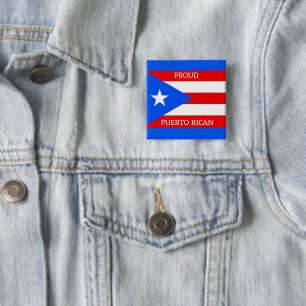 Schaltfläche für das Design der Fahne Puerto Rico Button