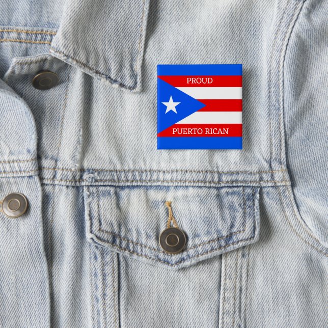 Schaltfläche für das Design der Fahne Puerto Rico Button (Beispiel)