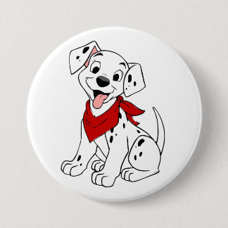 Schaltfläche für das Dog-Design eines Dalmatiners Button