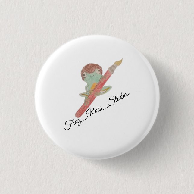 Schaltfläche für das Frog_Ross_Studios-Logo Button (Vorderseite)
