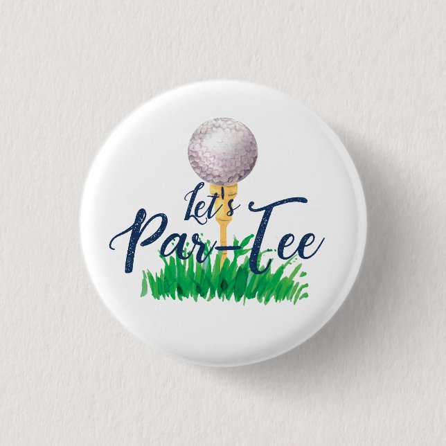 Schaltfläche für das Golf-Party Button (Vorderseite)