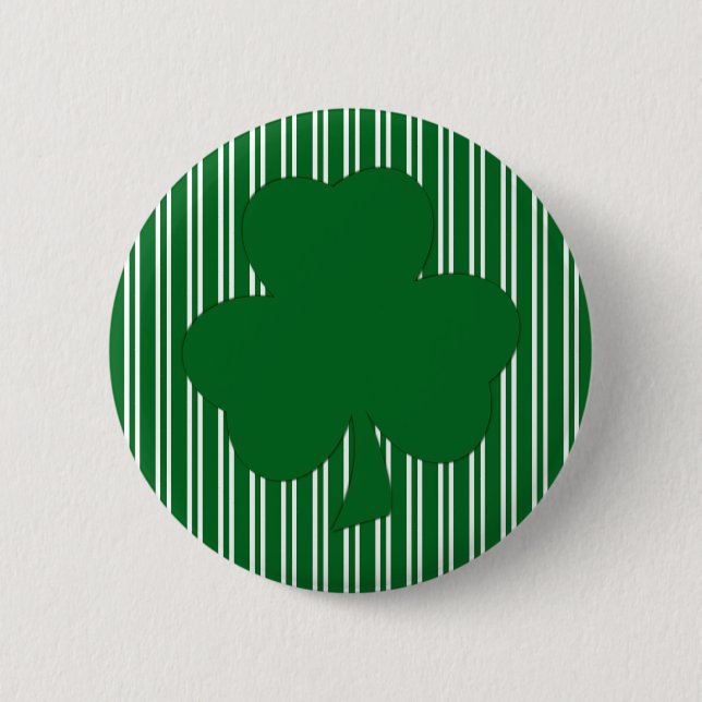 Schaltfläche für das Kleeblatt mit grünem Streifen Button (Vorderseite)