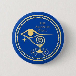Schaltfläche für das Logo "Atlantis Grail" - Blue Button