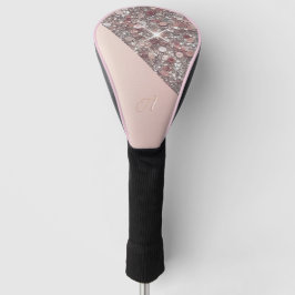Schaltfläche für das Monogramm der eleganten Rose Golf Headcover