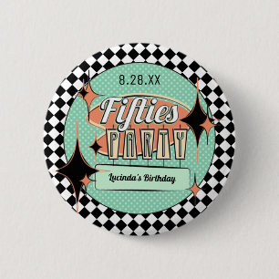 Schaltfläche für das Party Mitte des Jahrhundert Button