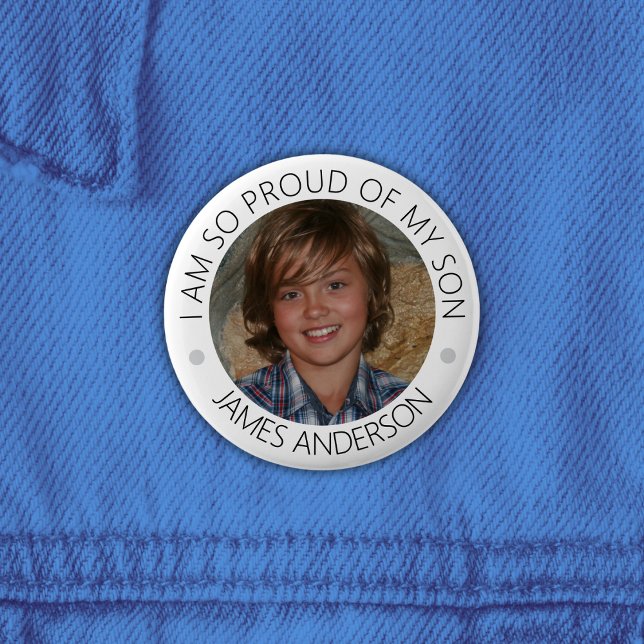 Schaltfläche für das personalisierte Parud-Foto Button (Personalized Proud Parent Photo Button)