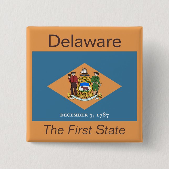 Schaltfläche für Delawareangabe Button (Vorderseite)