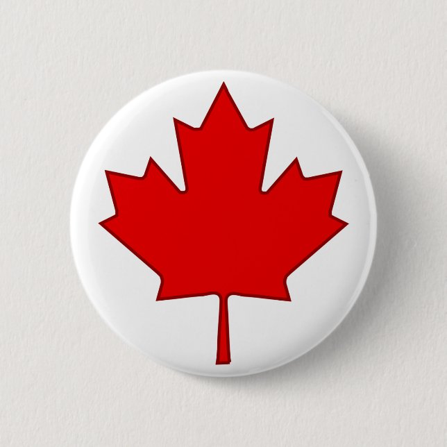 Schaltfläche für den Ahornblättern in Kanada Button (Vorderseite)