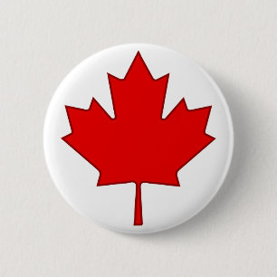 Schaltfläche für den Ahornblättern in Kanada Button