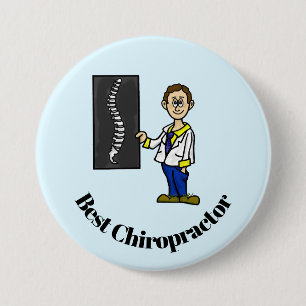 Schaltfläche für den besten männlichen Chiroprakto Button