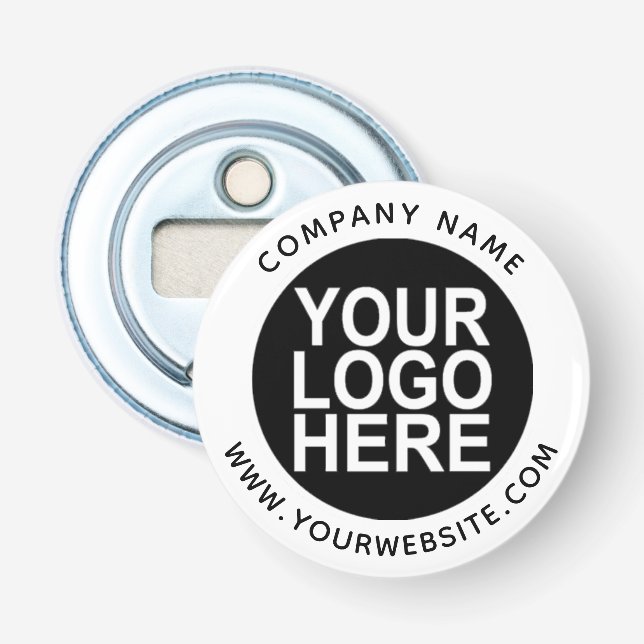 Schaltfläche für den Button mit dem Firmenlogo Flaschenöffner (Vorderseite)