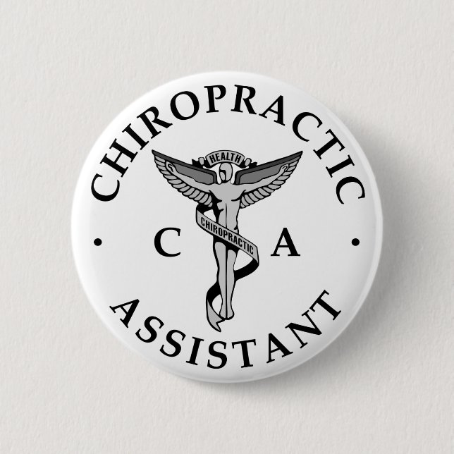 Schaltfläche für den Chiropraktischen Assistenten Button (Vorderseite)