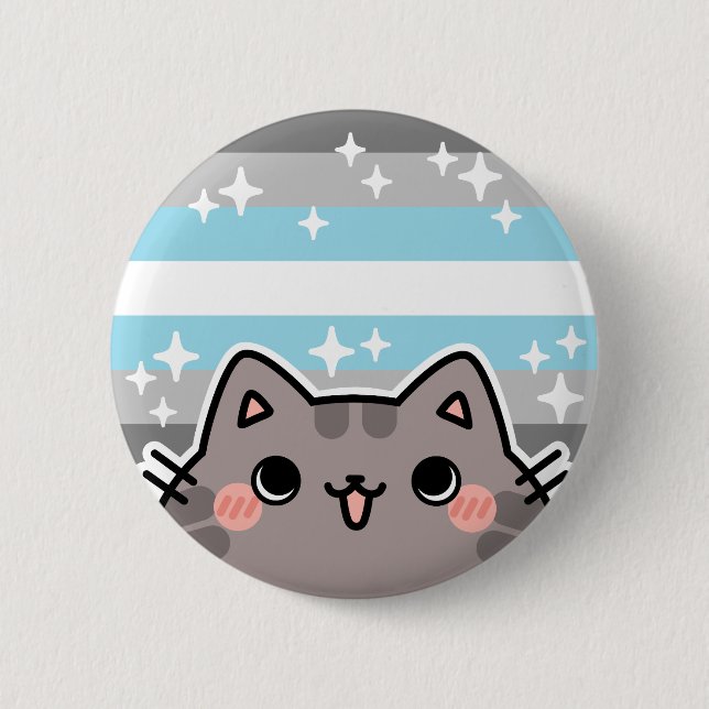 Schaltfläche für den LGBT-Preis für den Demiboy Button (Vorderseite)