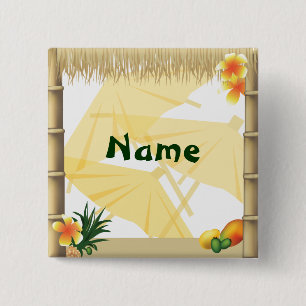 Schaltfläche für den Namen des Party Hawaiian Lu Button