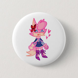 Schaltfläche für den niedlichen Anthro-Cartoon Button