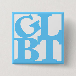 Schaltfläche für den weißen Pop GLBT Button