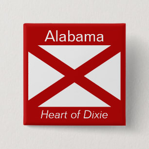 Schaltfläche für die Alabaman-Flagge Button