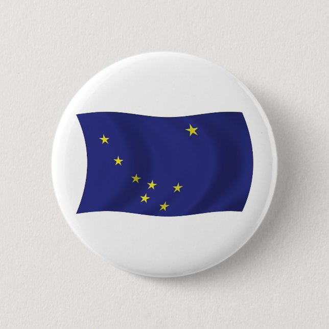 Schaltfläche für die Alaska-Flagge Button (Vorderseite)