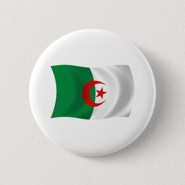 Schaltfläche für die algerische Flagge Button (Vorderseite)
