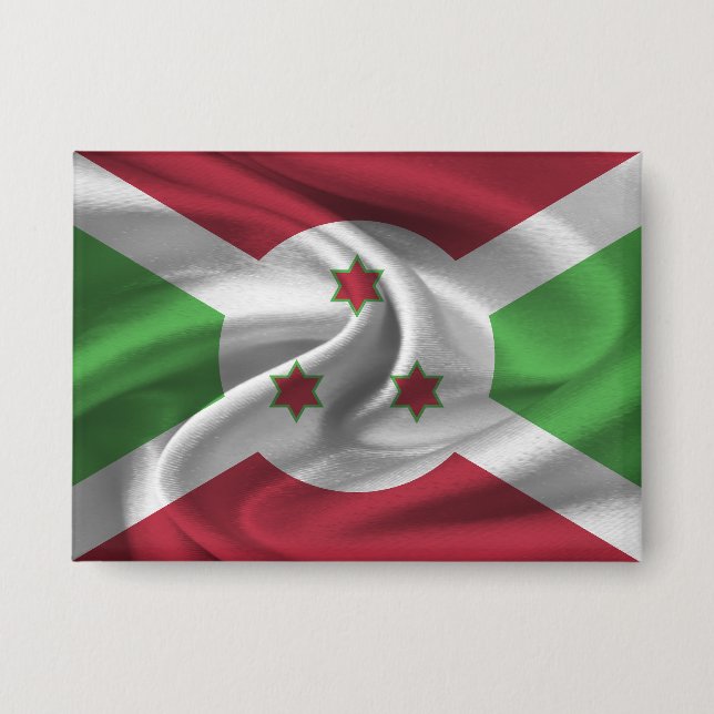 Schaltfläche für die Burundi-Flagge Button (Vorderseite)