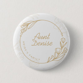 Schaltfläche für die Familie der einfachen Blumenb Button