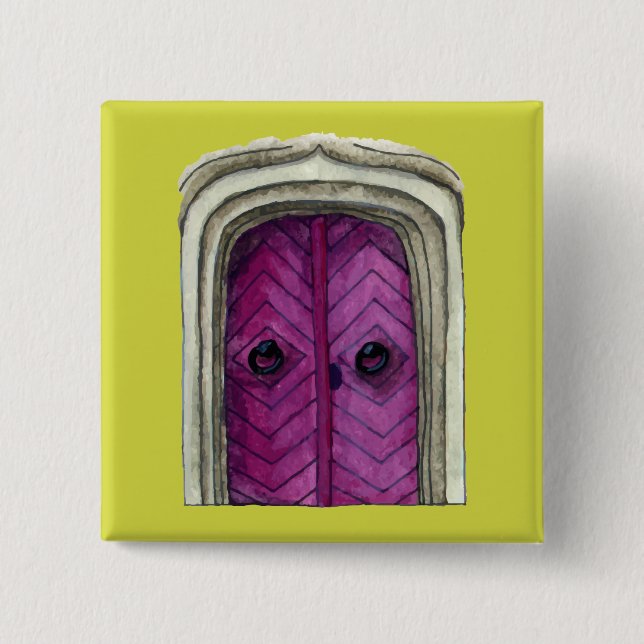 Schaltfläche für die farbige Tor-Illustration Button (Vorderseite)