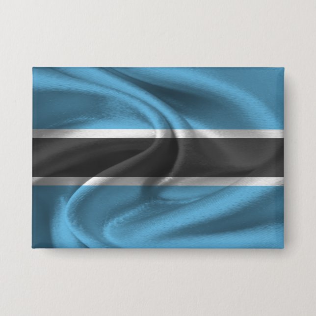 Schaltfläche für die Flagge Botswanas Button (Vorderseite)