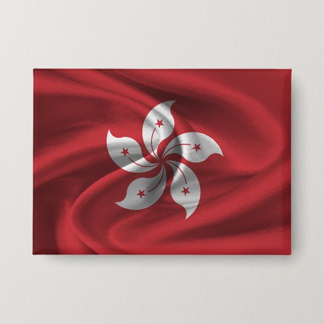 Schaltfläche für die Flagge Hongkongs Button (Vorderseite)