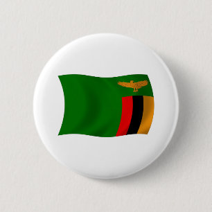 Schaltfläche für die Flagge in Sambia Button
