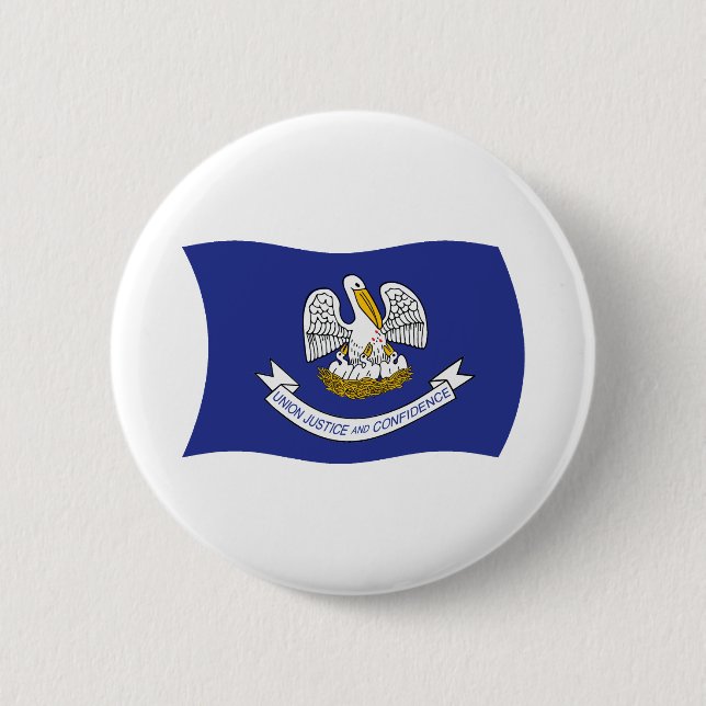 Schaltfläche für die Flagge Louisiana Button (Vorderseite)